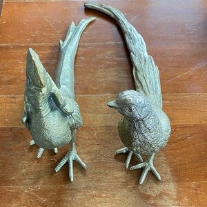 Mid century brass Bird Sculptures